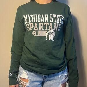 Champion green and white michigan